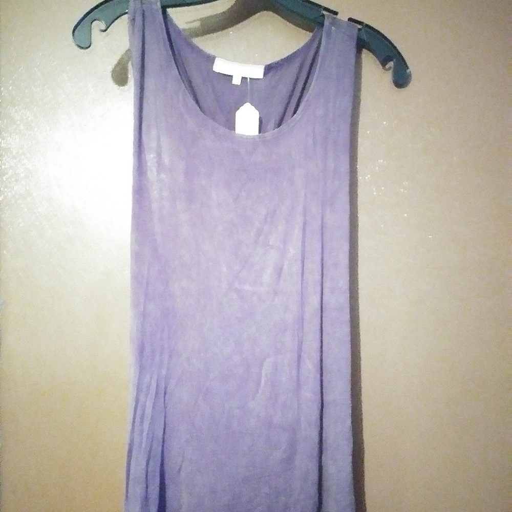 NWT purple muscle tee tied back